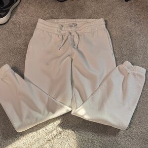 TNA Cozy White Sweatpants